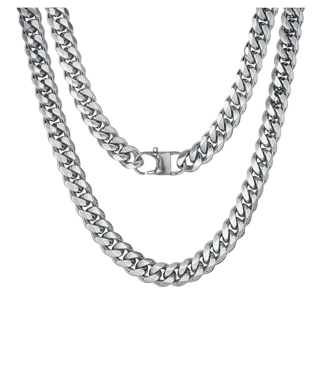 24" Miami Cuban Link Chain 12mm - Solid 925 Sterling Silver