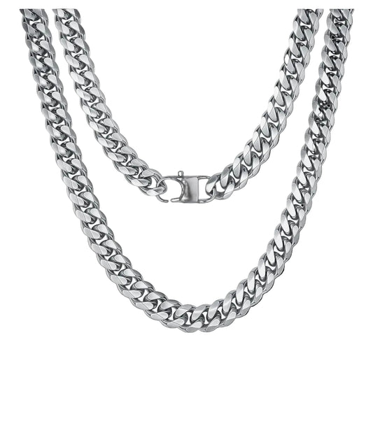 24" Miami Cuban Link Chain 12mm - Solid 925 Sterling Silver